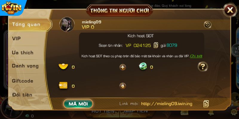 Hệ thống phân tầng thành viên VIP tại IWIN CLUB